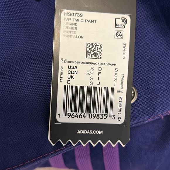 ADIDAS X IVY PARK Purple Belted Cargo Pants - Picture 10 of 10